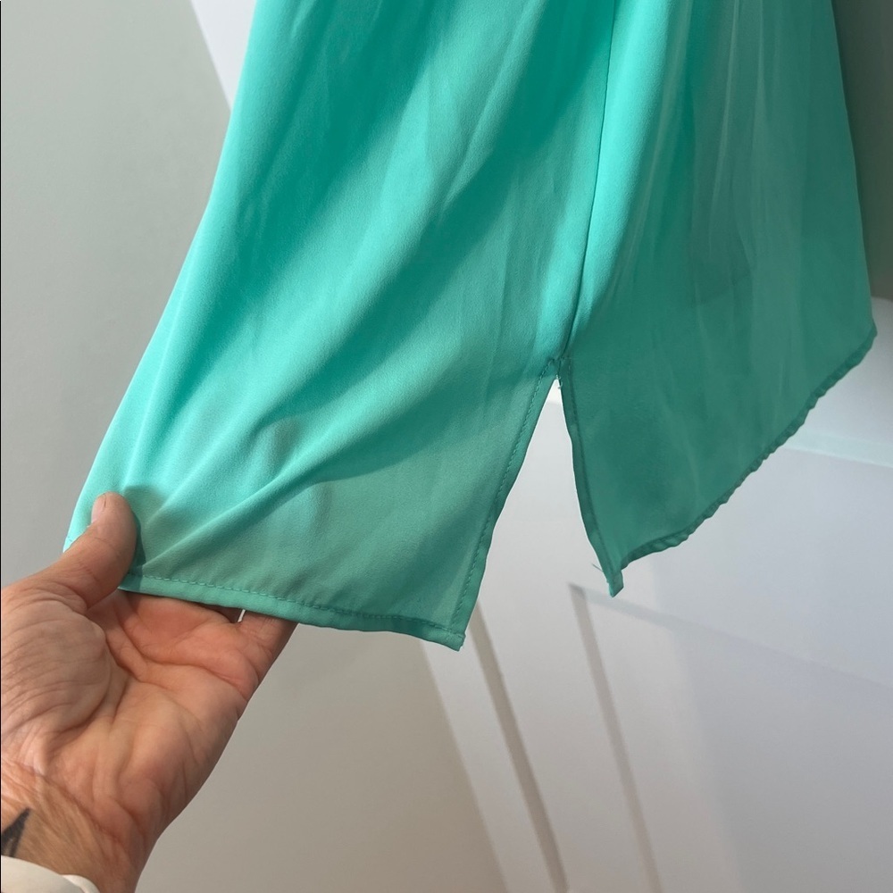 Everly Mint Green Spaghetti Strap slip Dress size small. - Picture 4 of 9